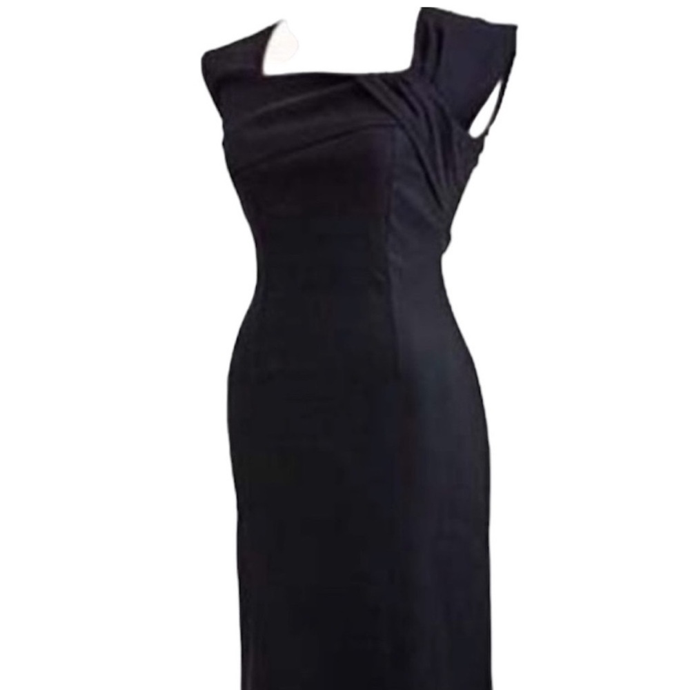 Tatyana “Ella” Black Wiggle Classic Pencil Dress Bettie Paige